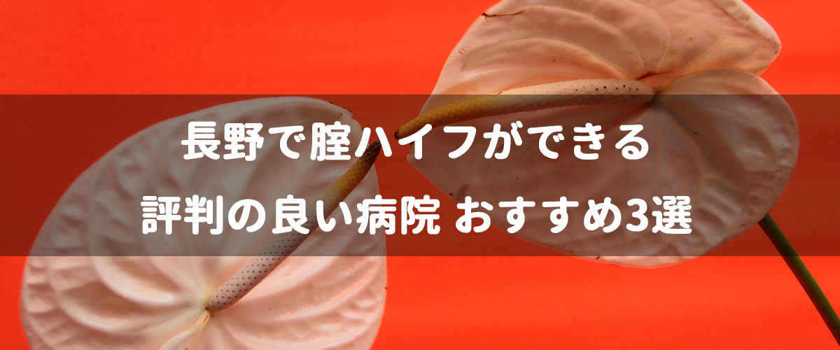 長野で腟ハイフができる評判の良い病院 おすすめ3選