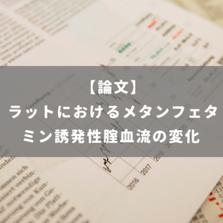ラットにおけるメタンフェタミン誘発性腟血流の変化