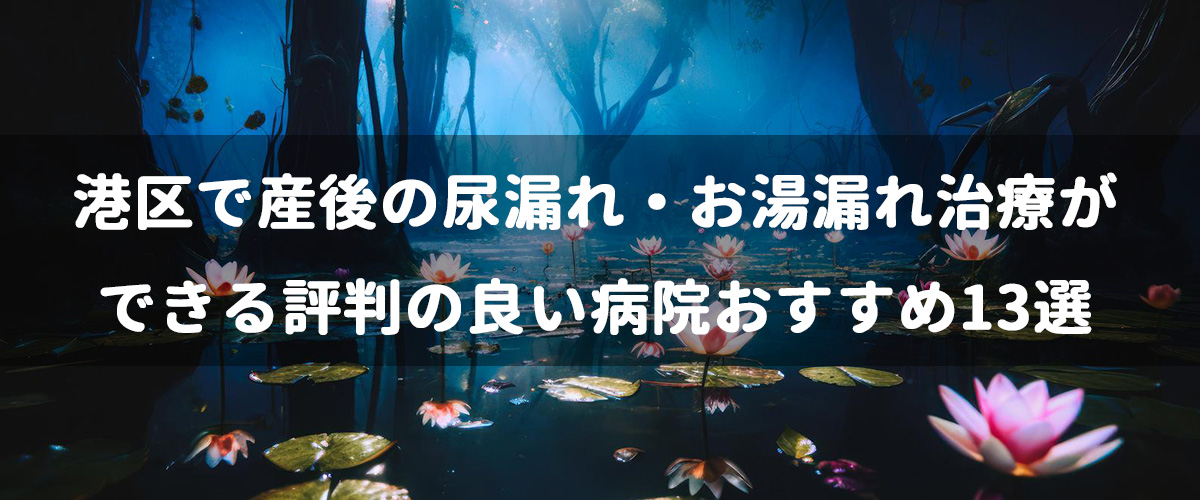 港区で産後の尿漏れ・お湯漏れ治療ができる評判の良い病院おすすめ13選 港区で産後の尿漏れ・お湯漏れ治療ができる評判の良い病院おすすめ13選