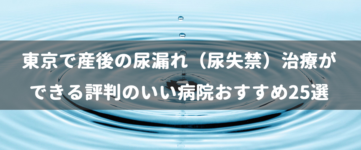 東京で産後の尿漏れ(尿失禁)治療ができる評判のいい病院おすすめ25選 東京で産後の尿漏れ(尿失禁)治療ができる評判のいい病院おすすめ25選
