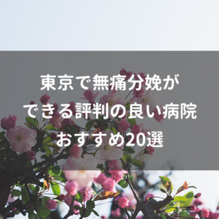 東京で無痛分娩ができる評判の良い病院おすすめ20選