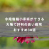 大阪で小陰唇縮小手術ができる評判の良い病院 おすすめ30選