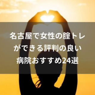 名古屋で女性の腟トレができる評判の良い病院おすすめ24選