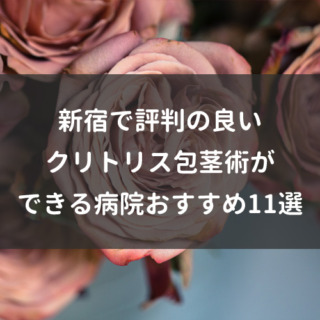 新宿で評判の良いクリトリス包茎術ができる病院おすすめ11選