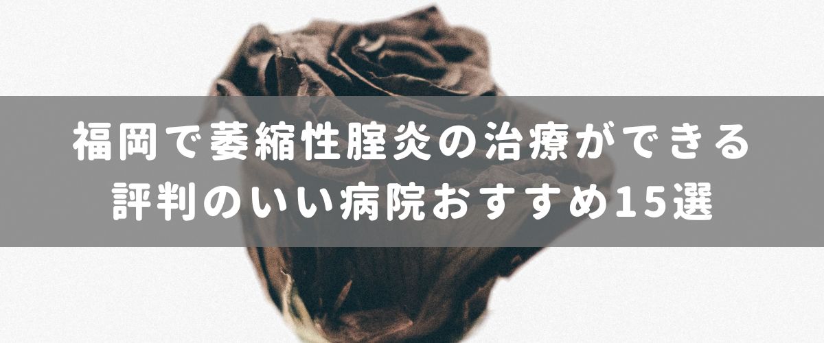 福岡で萎縮性腟炎の治療ができる評判のいい病院おすすめ15選