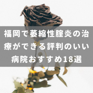 福岡で萎縮性腟炎の治療ができる評判のいい病院おすすめ18選