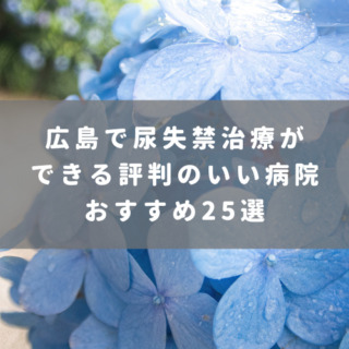 広島で尿失禁治療ができる評判のいい病院おすすめ25選