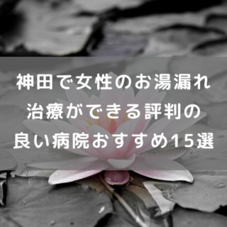 神田で女性のお湯漏れ治療ができる評判の良い病院おすすめ15選