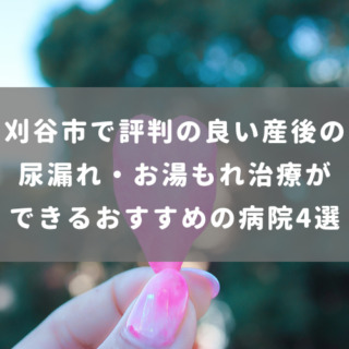 刈谷市で評判の良い産後の尿漏れ・お湯もれ治療ができるおすすめの病院4選