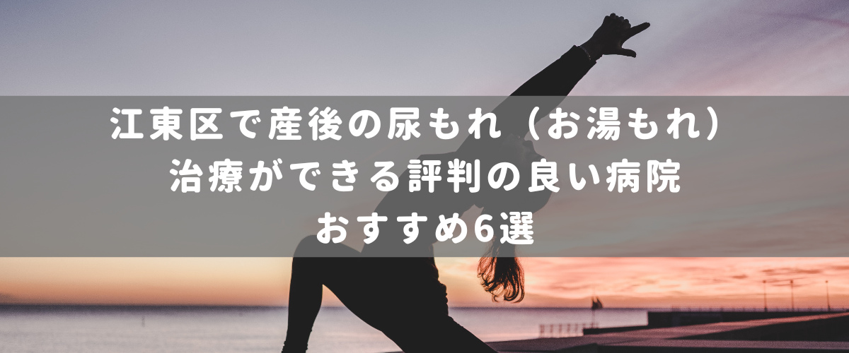 江東区で産後の尿もれ(お湯もれ)治療ができる評判の良い病院おすすめ6選 江東区で産後の尿もれ(お湯もれ)治療ができる評判の良い病院おすすめ6選