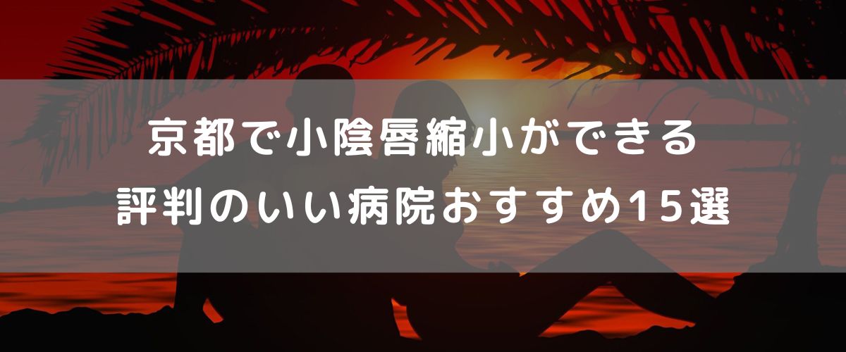 京都で小陰唇縮小ができる評判のいい病院おすすめ15選