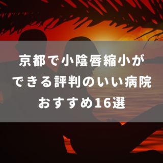京都で小陰唇縮小ができる評判のいい病院おすすめ16選