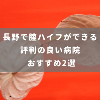 長野で腟ハイフができる評判の良い病院 おすすめ2選