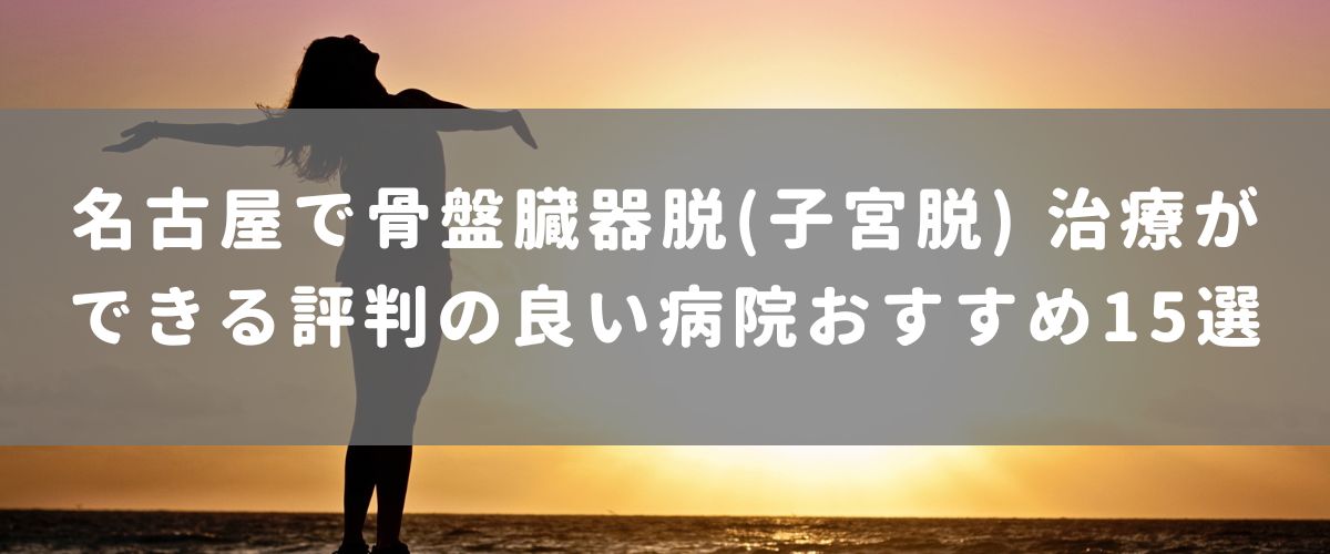 名古屋で骨盤臓器脱(子宮脱) 治療ができる評判の良い病院おすすめ15選