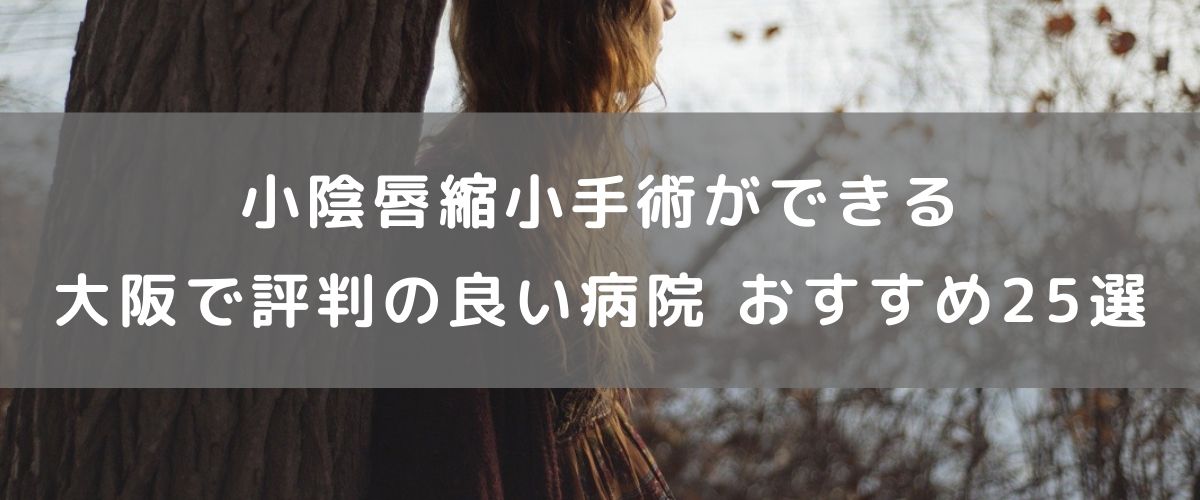 小陰唇縮小手術ができる大阪で評判の良い病院 おすすめ25選 小陰唇縮小手術ができる大阪で評判の良い病院 おすすめ25選