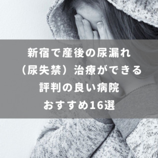 新宿で産後の尿漏れ（尿失禁）治療が できる評判の良い病院 おすすめ16選