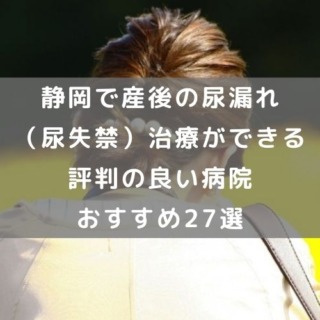 静岡で産後の尿漏れ（尿失禁）治療ができる評判の良い病院おすすめ27選