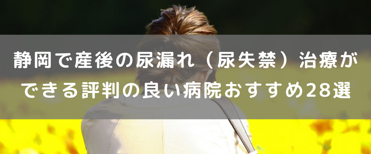 静岡で産後の尿漏れ（尿失禁）治療ができる評判の良い病院おすすめ28選