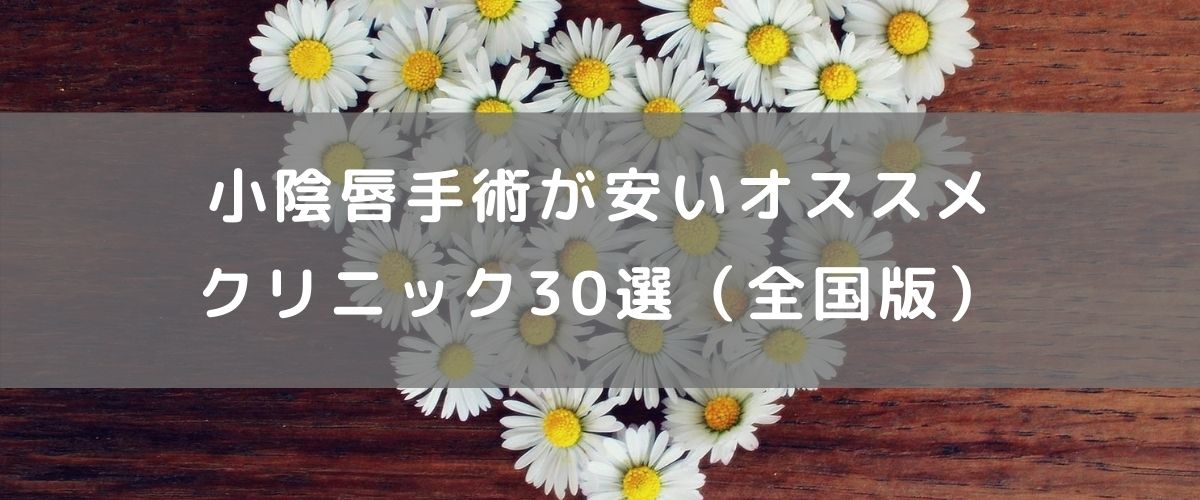 小陰唇手術が安いオススメクリニック30選(全国版) 小陰唇手術が安いオススメクリニック30選(全国版)