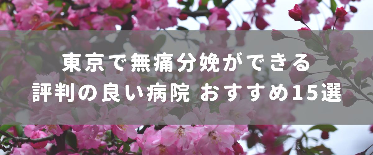 東京で無痛分娩ができる評判の良い病院おすすめ15選