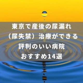 東京で産後の尿漏れ（尿失禁）治療ができる評判のいい病院おすすめ14選