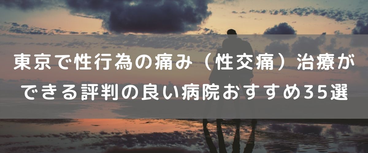 東京で性行為の痛み(性交痛)治療ができる評判の良い病院おすすめ35選 東京で性行為の痛み(性交痛)治療ができる評判の良い病院おすすめ35選