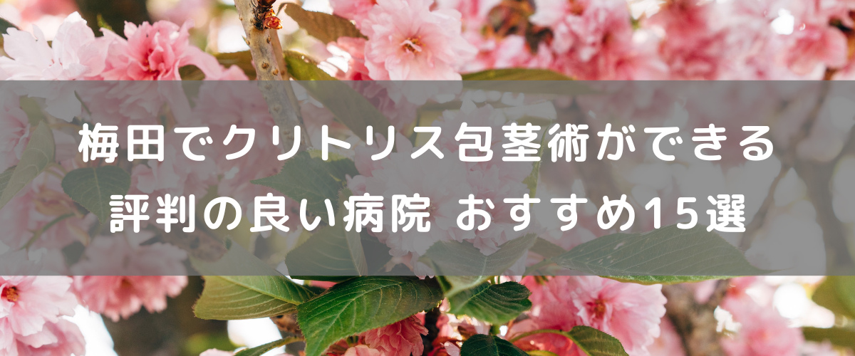 梅田でクリトリス包茎術ができる評判の良い病院 おすすめ15選